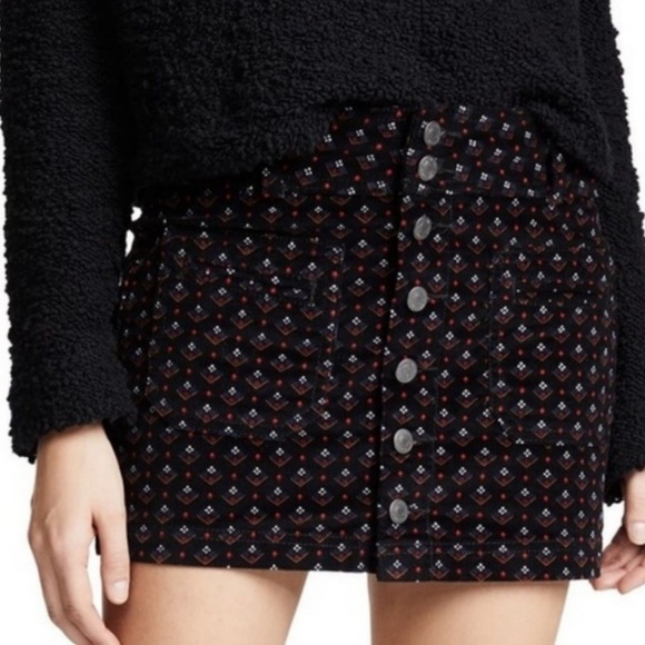 Free People Dresses & Skirts - Free People Pattern Joanie Corduroy Mini Skirt 28